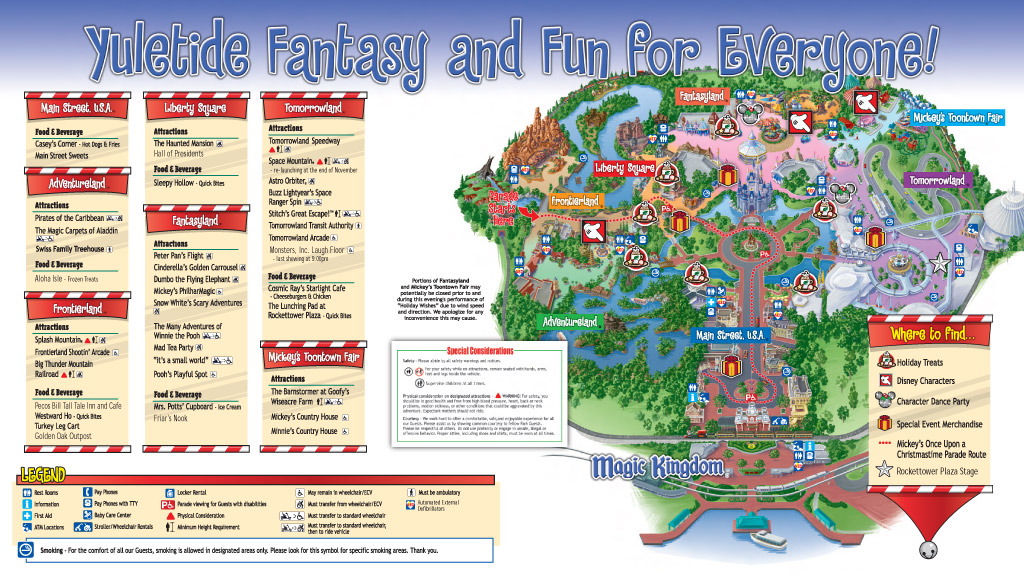 Mickey's Very Merry Christmas Party 2009 guide map - Photo 2 of 2
