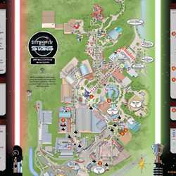 PHOTOS - 2014 Star Wars Weekends guide map for Weekend 1