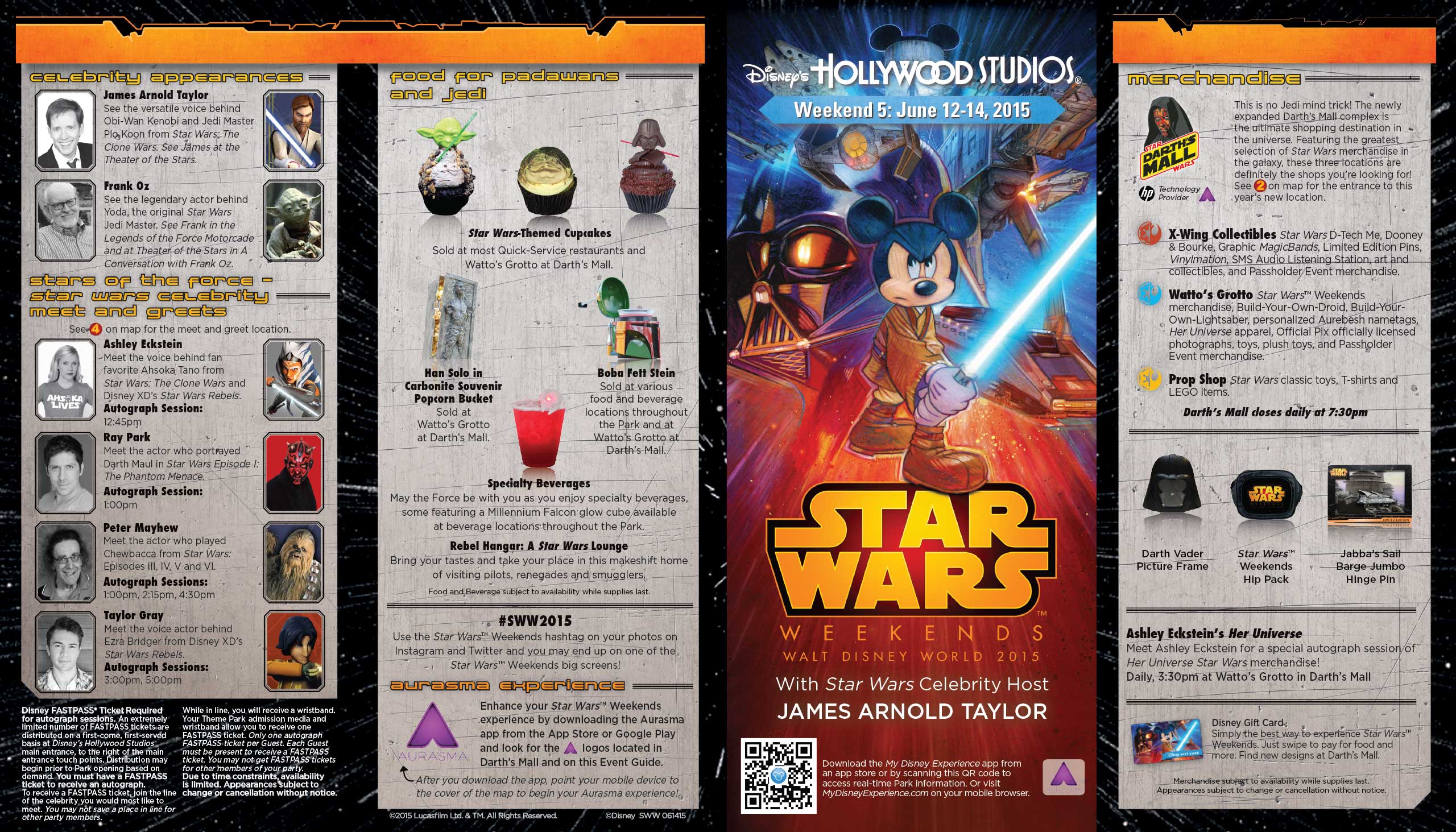 PHOTOS - Star Wars Weekends 2015 Weekend 5 guide map