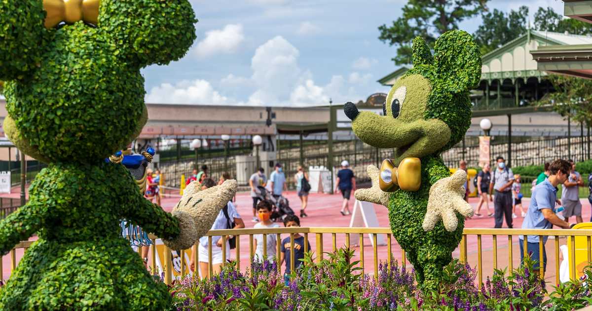 Magic Kingdom 50th Birthday Cake And Topiary - Photo 9 Of 10