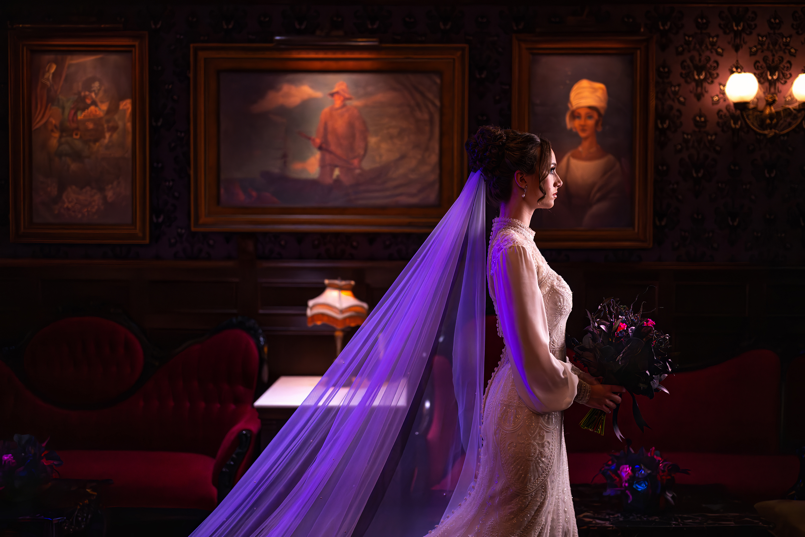 Haunted Mansion Parlor Becomes Disney's New Haunting Wedding Venue