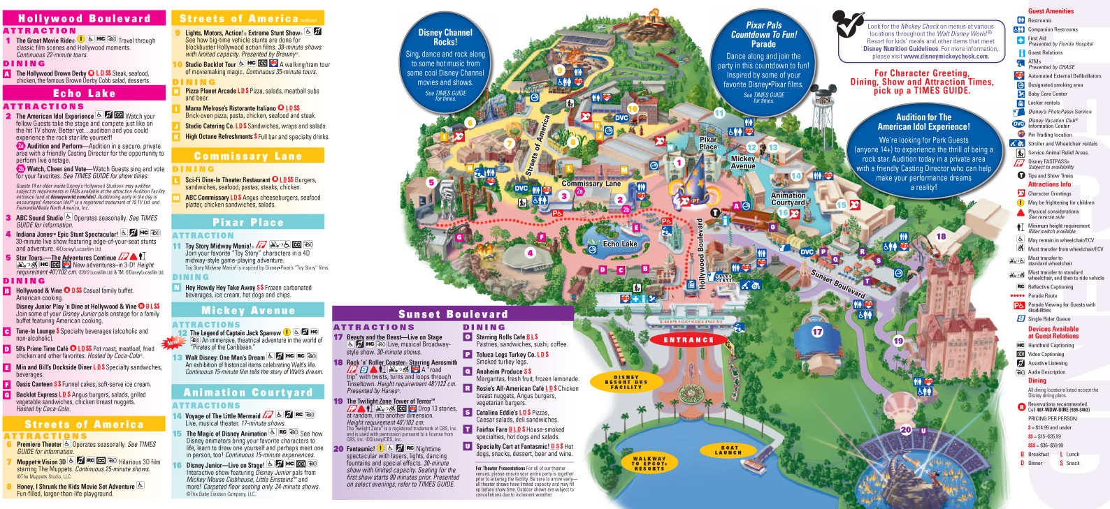 New park maps released today include 'My Disney Experience' details and