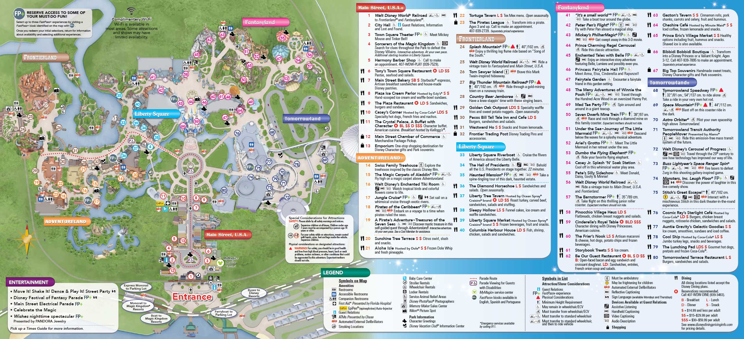 walt disney world magic kingdom park map