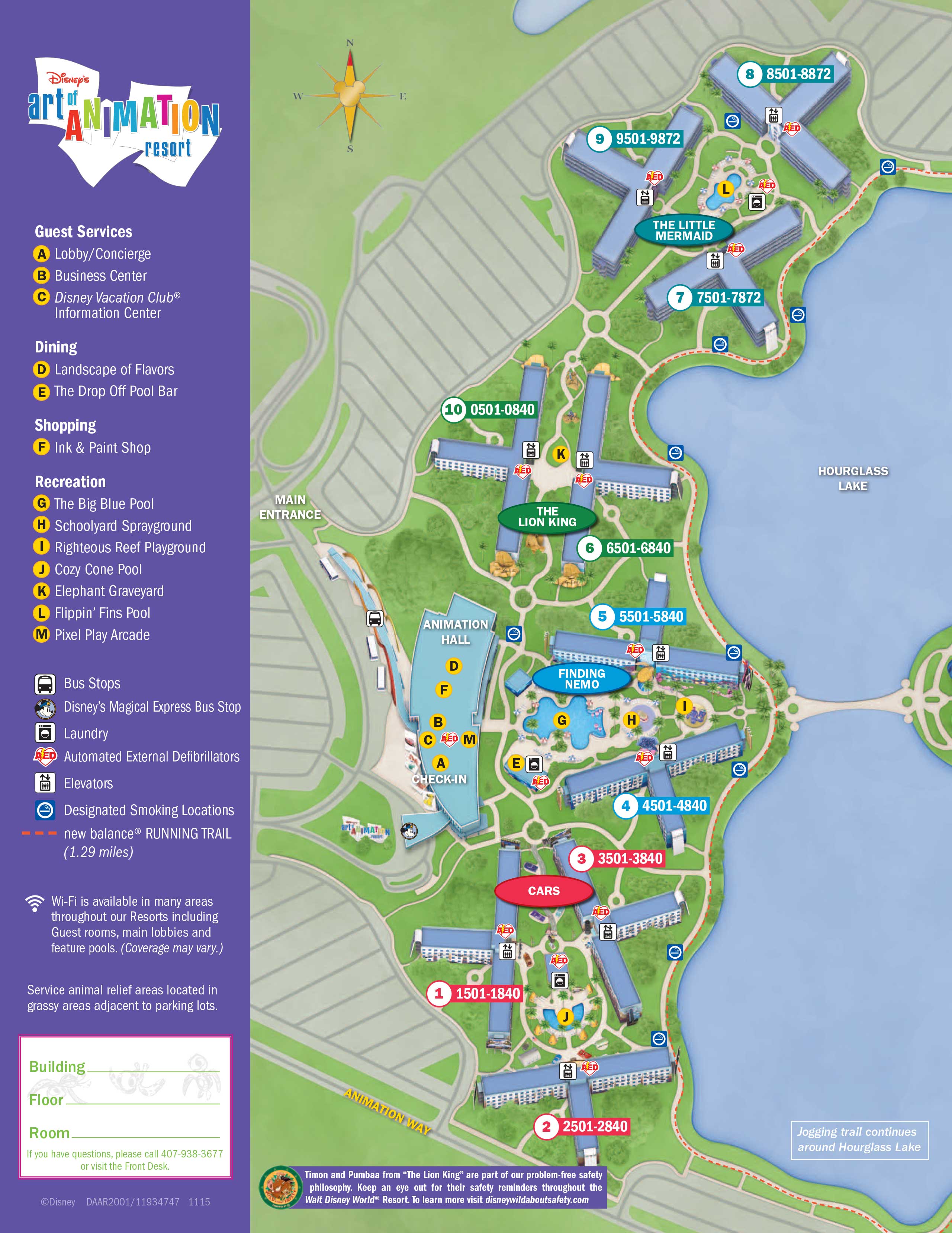 April 2017 Walt Disney World Resort Hotel Maps 5 Of 33