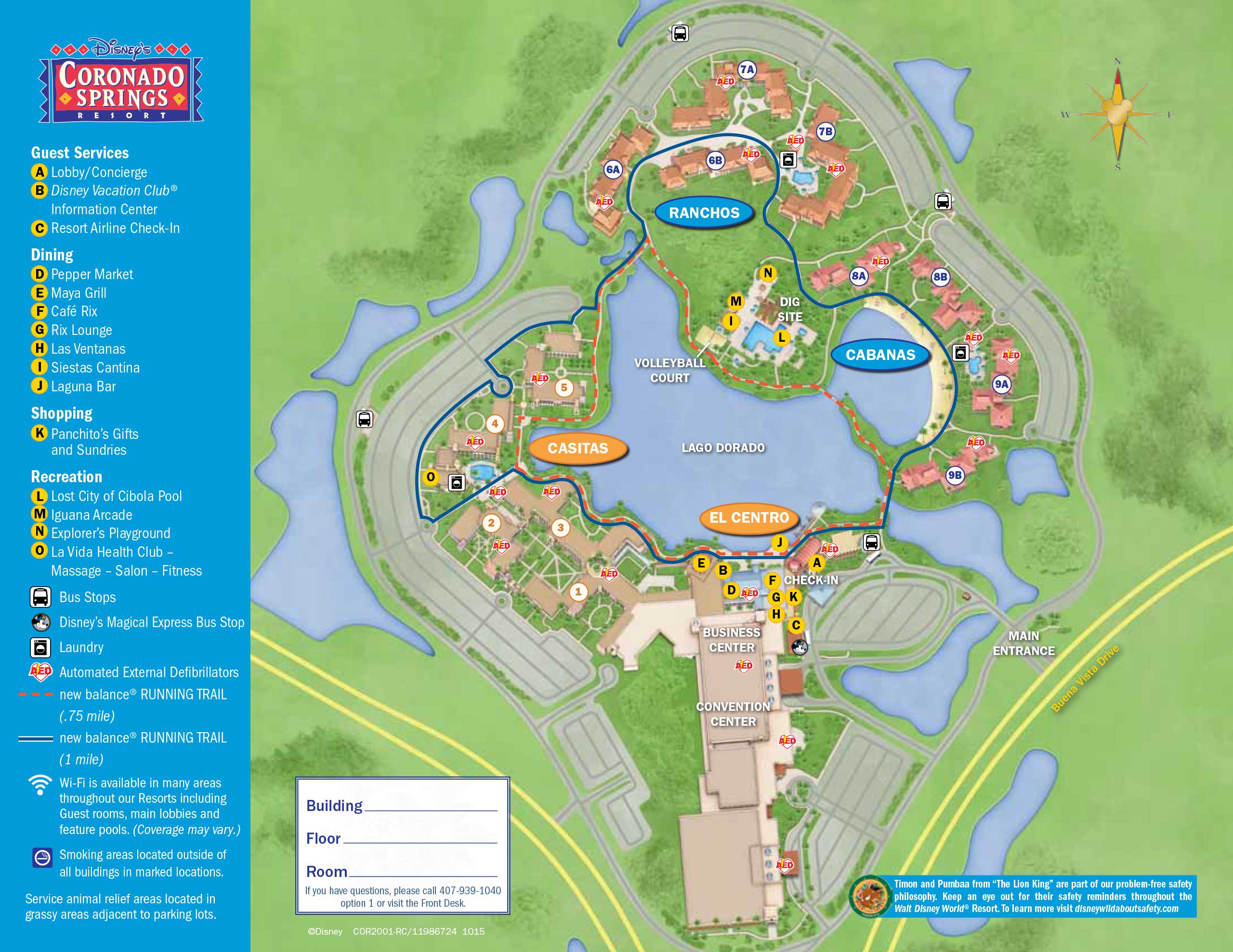 April 2017 Walt Disney World Resort Hotel Maps 11