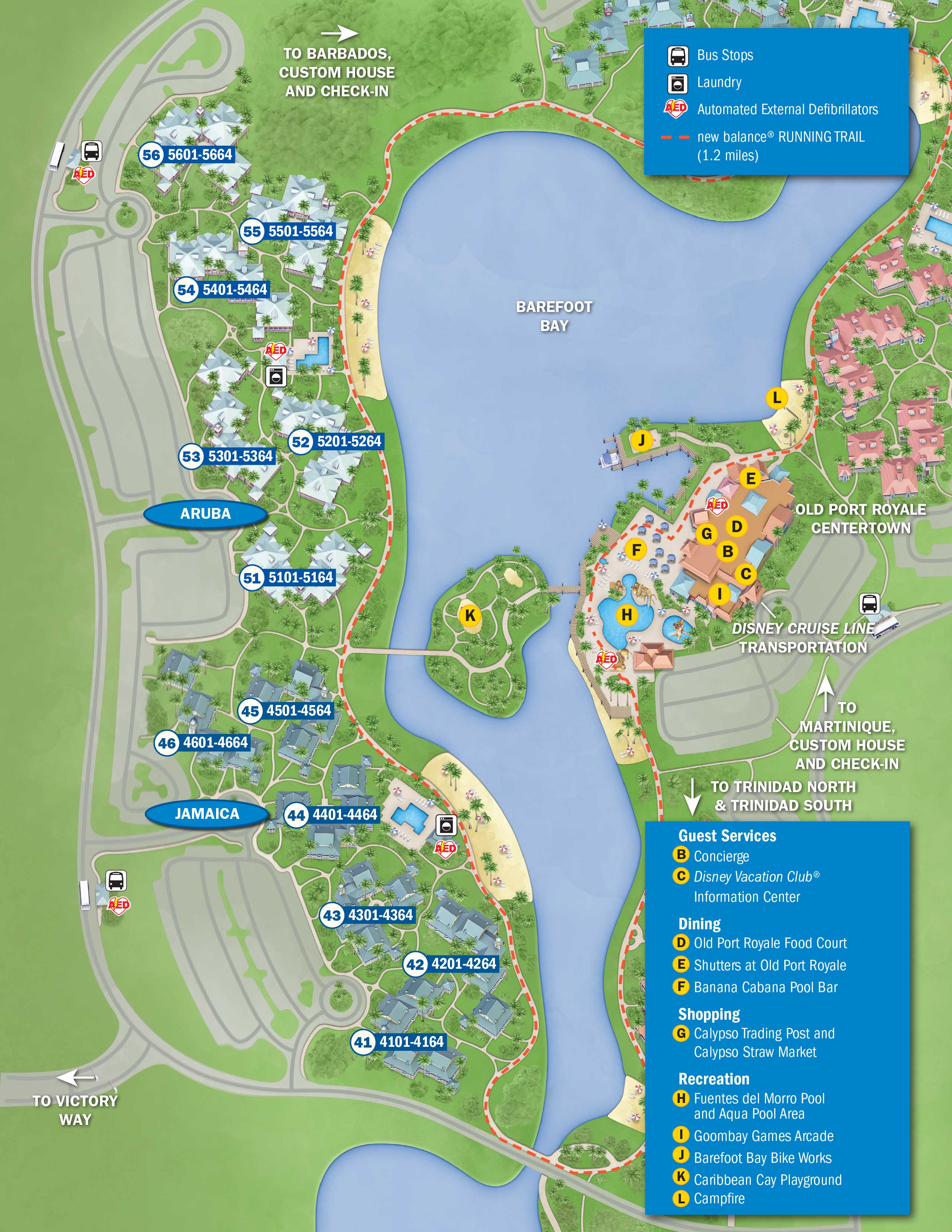 Caribbean Resort Disney World Map April 2017 Walt Disney World Resort Hotel Maps   Photo 15 of 33