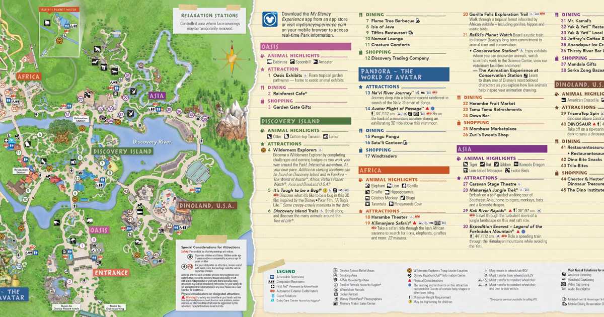 July 2020 Walt Disney World Park Maps - Photo 8 of 10