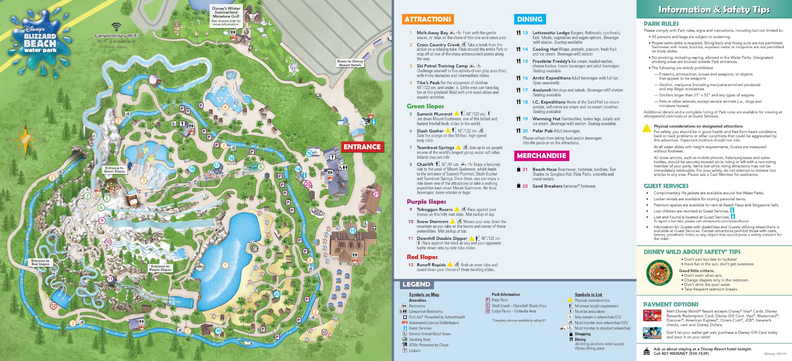 Lilo & Stitch Welcome You 2011 Disney's Water Parks Guide & Two Park Maps 