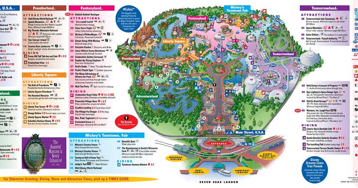 Park Maps 2008 Photo 4 Of 4 Map Of Magic Kingdom Rides 2022