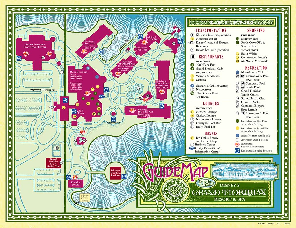27 Grand Floridian Resort Map Maps Database Source Grand Floridian Villas Room Map