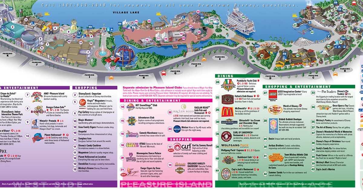 downtown disney maps 2008 photo 2 of 3