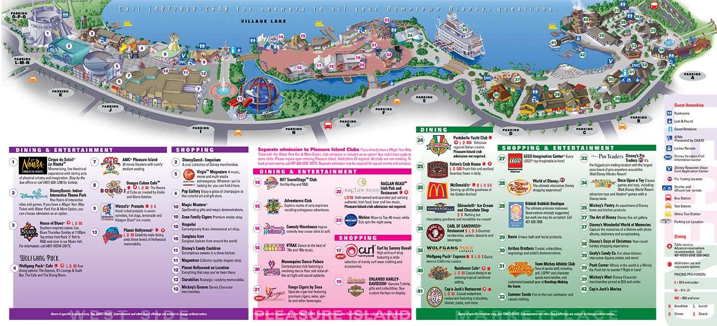 Downtown Disney Maps 2008   Photo 2 of 3