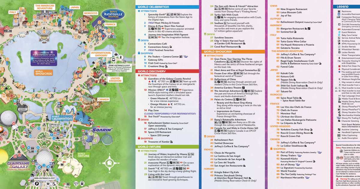 Epcot Guide Map - June 2024 - Photo 2 Of 2