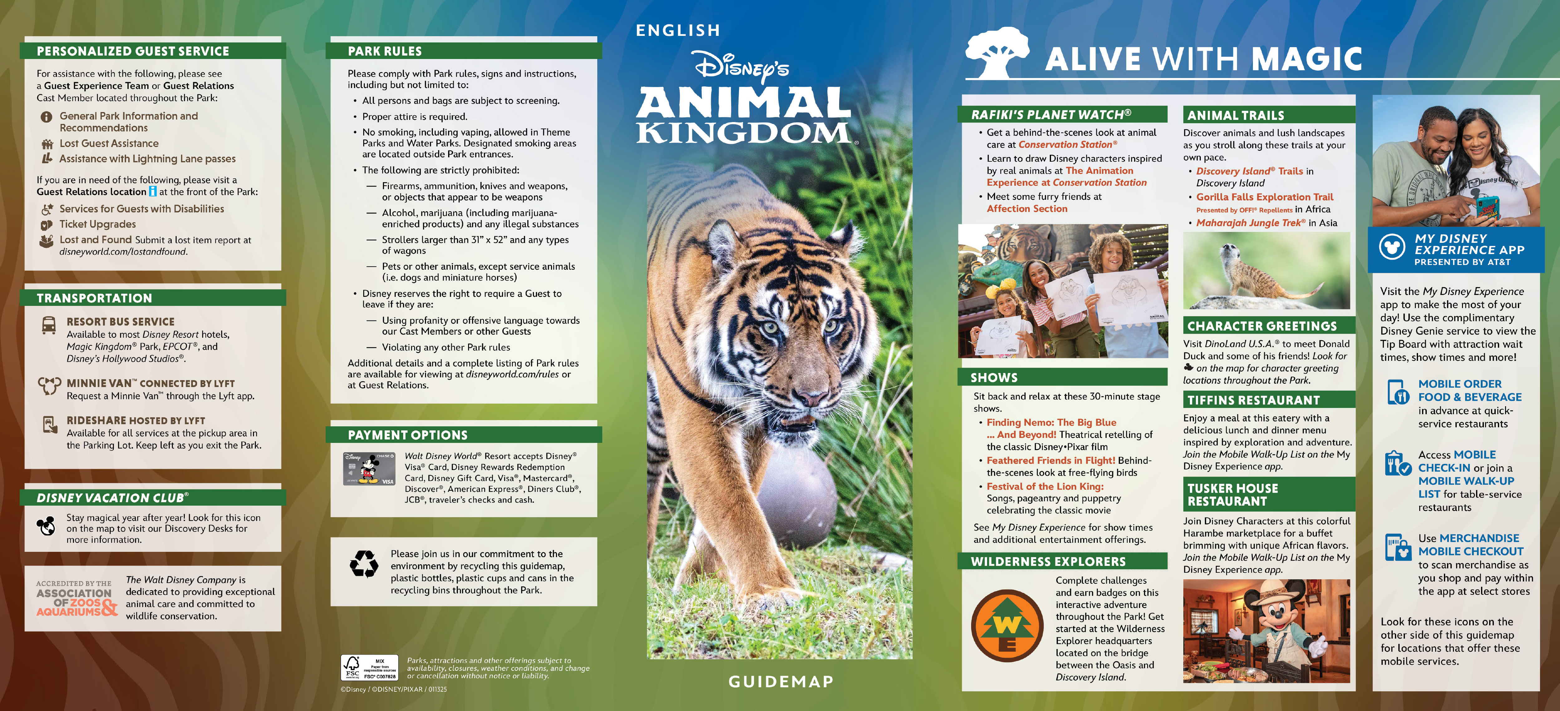 GUIDE TO ANIMAL KINGDOM 2025 visual data 2