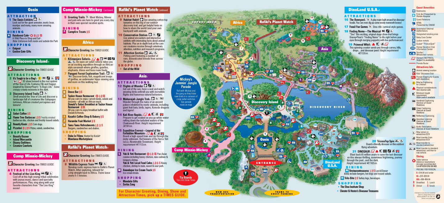 Disney World Florida Maps 2018