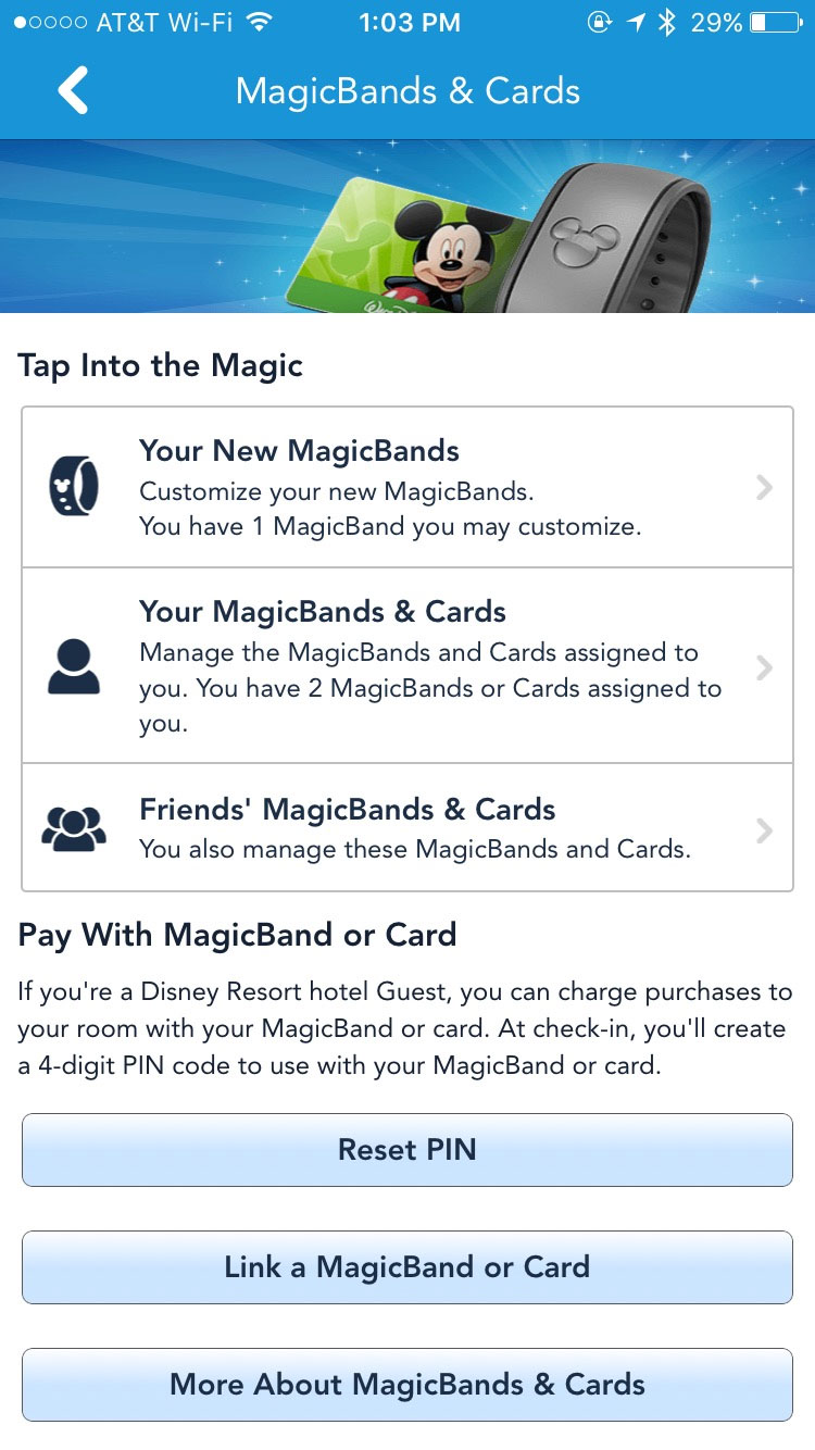 New version of My Disney Experience app adds PIN reset functionality