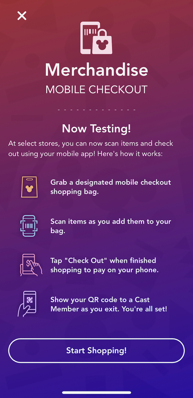 Disney now testing My Disney Experience Shop in Store mobile checkout
