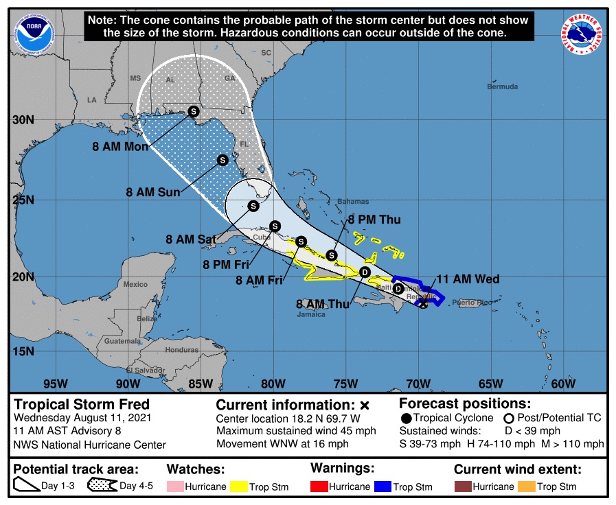 Tropical Storm Fred may impact the Disney theme park areas in Florida ...