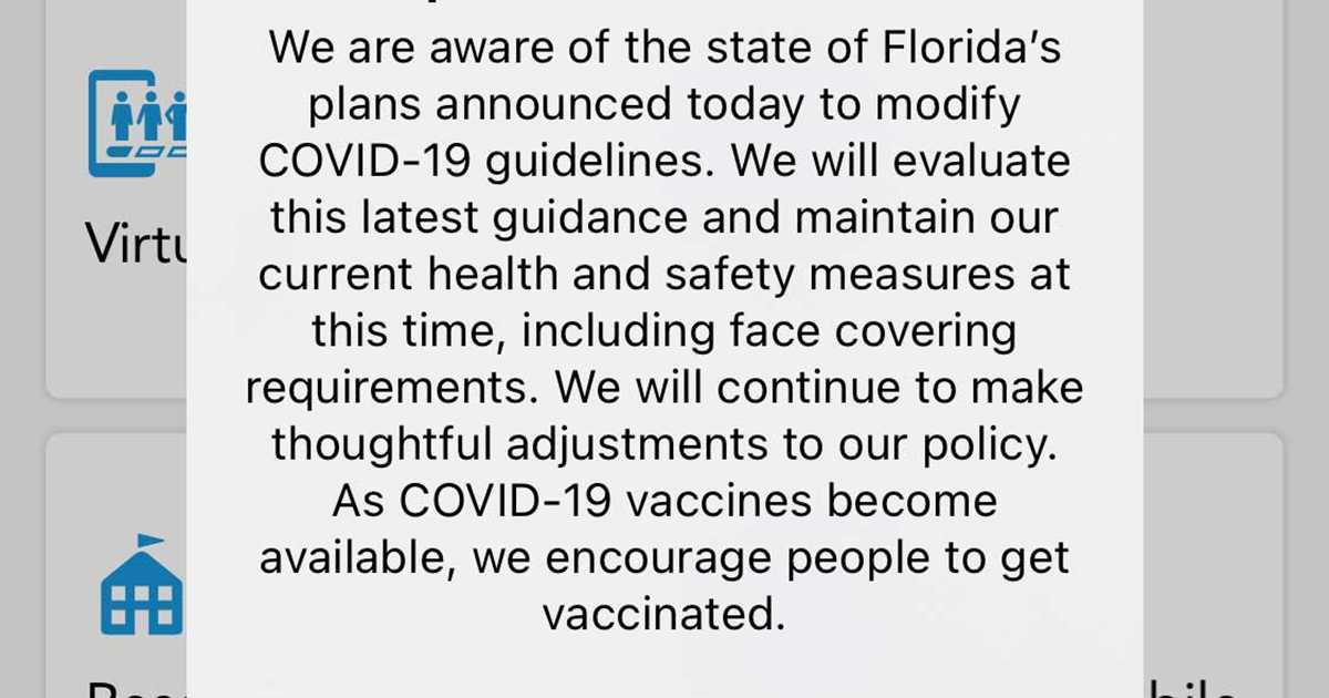 Disney World statement on Florida Governor Executive Order lifting