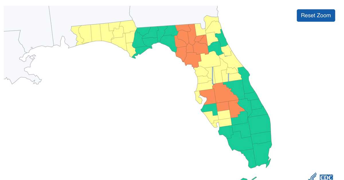 U.S. COVID-19 Community Levels by County Map March 3 3022