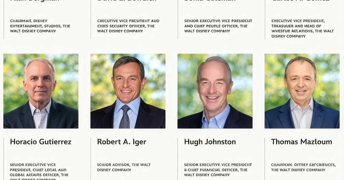 Disney's Updated Executive Leadership Structure as D'Amaro Becomes CEO