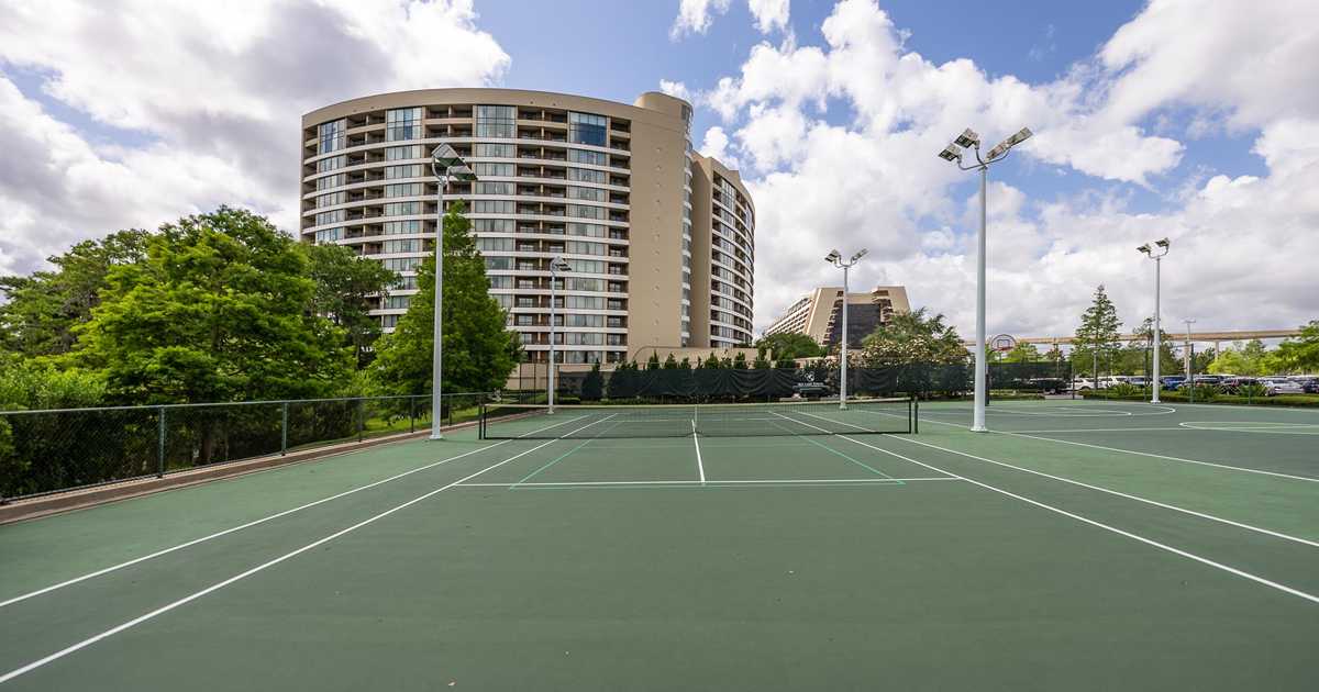 Tennis Basketball and Pickleball courts at Bay Lake Tower at Disney #39 s