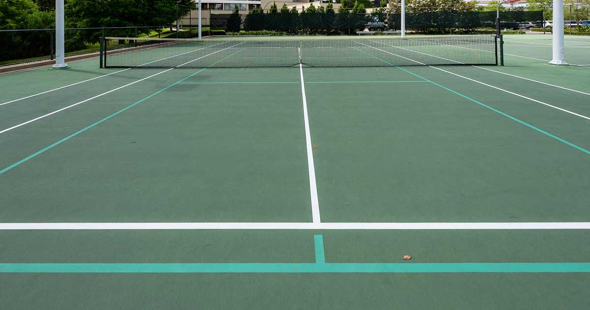 Tennis Basketball and Pickleball courts at Bay Lake Tower at Disney #39 s