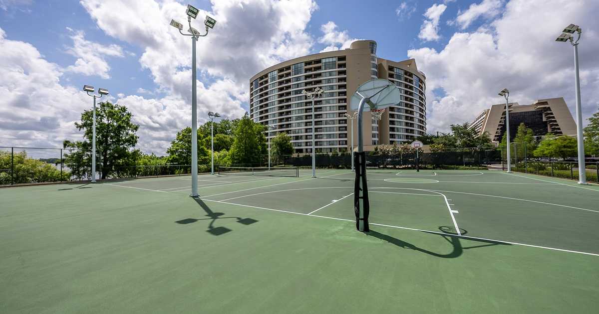 Tennis Basketball and Pickleball courts at Bay Lake Tower at Disney #39 s