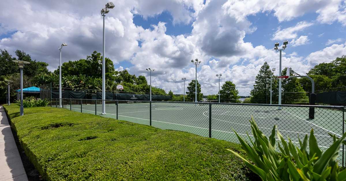 Tennis Basketball and Pickleball courts at Bay Lake Tower at Disney #39 s