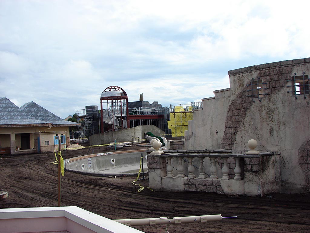 Latest Caribbean Beach main pool refurbishment progress photos