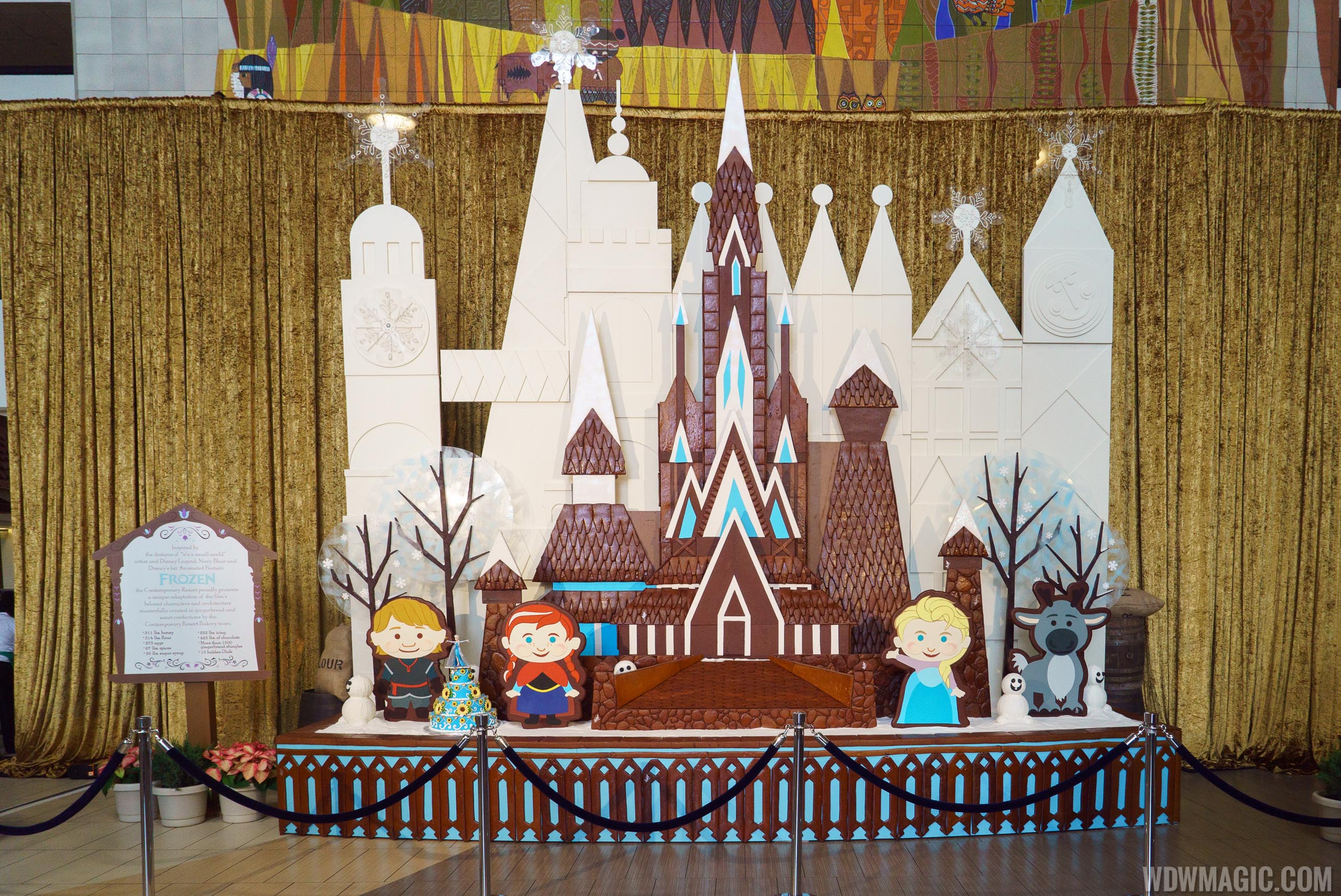 Photos Frozen Themed Gingerbread House At Disney S