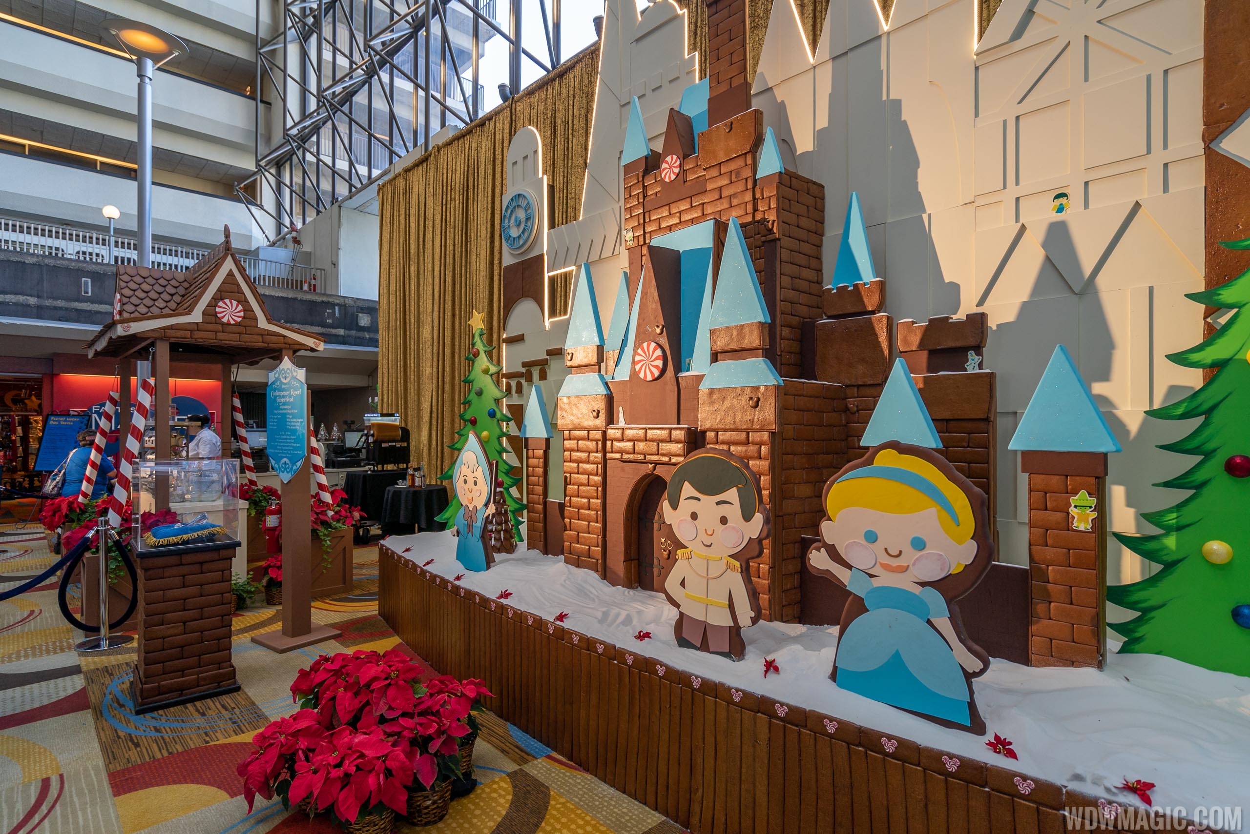 Disney's Contemporary Resort Gingerbread House and Christmas Holiday decor 2019 - Photo 6 of 12