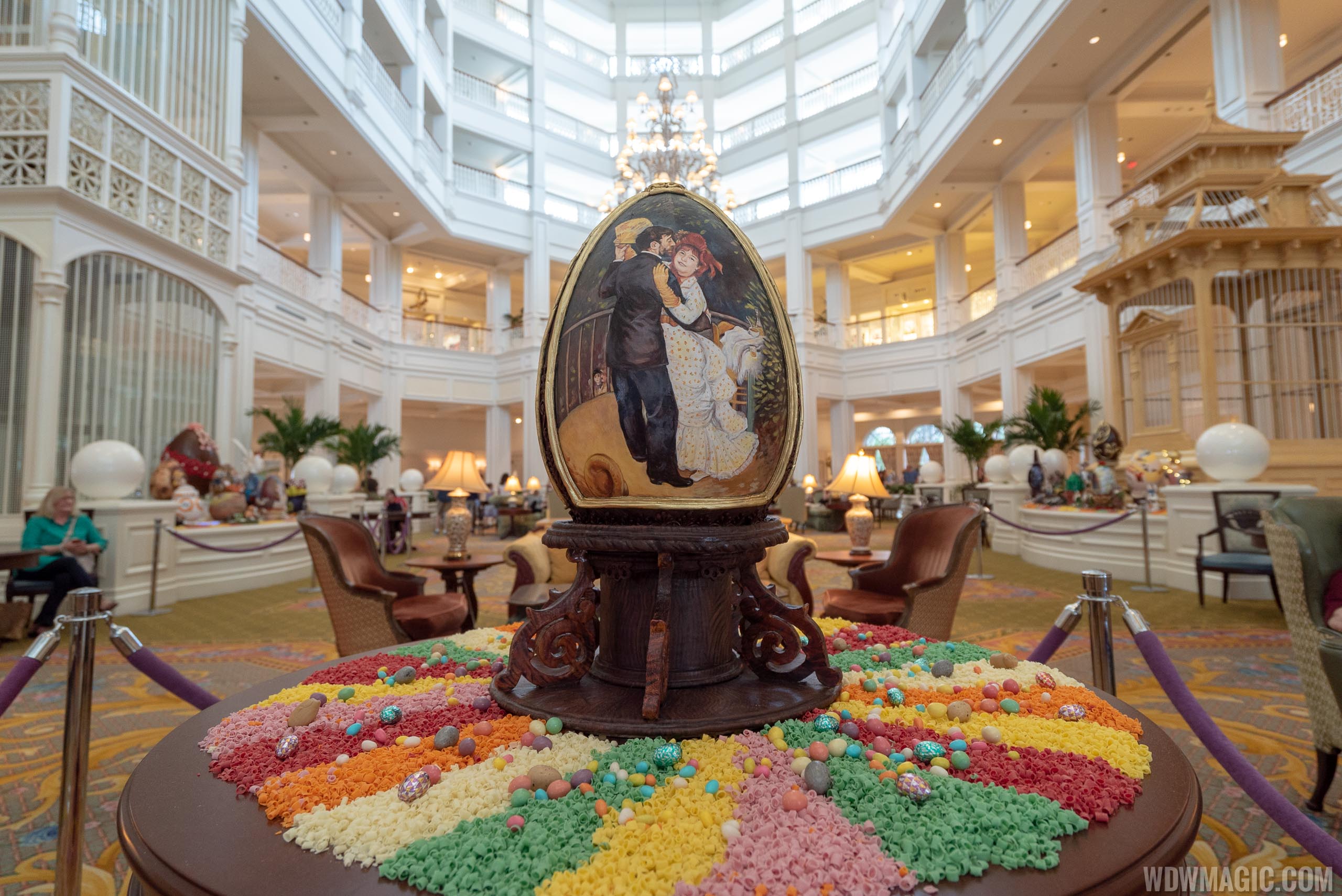 PHOTOS 2019 Easter Egg display at Disney's Grand Floridian Resort