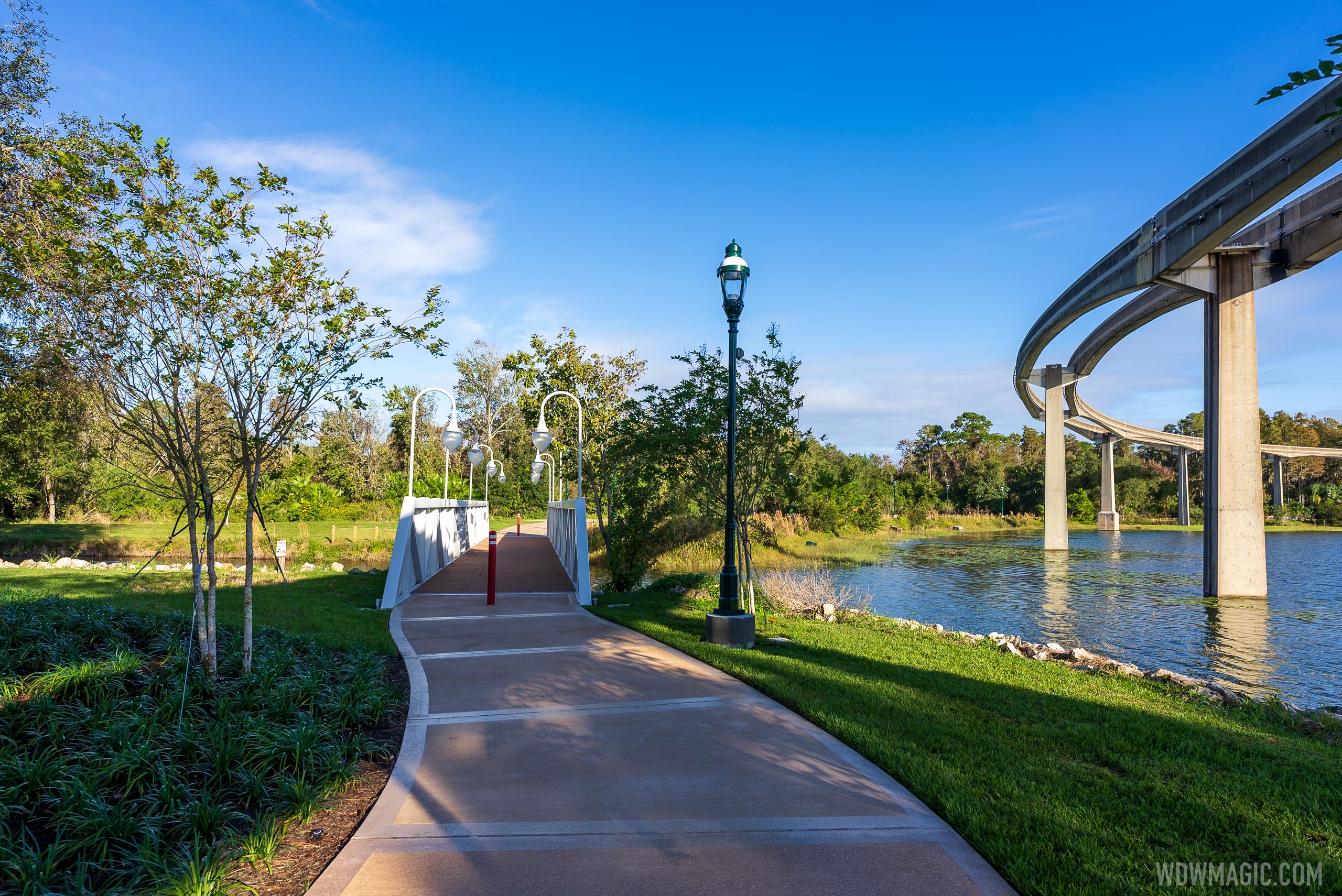 Walkthrough of completed Grand Floridan Resort walkway to Magic Kingdom