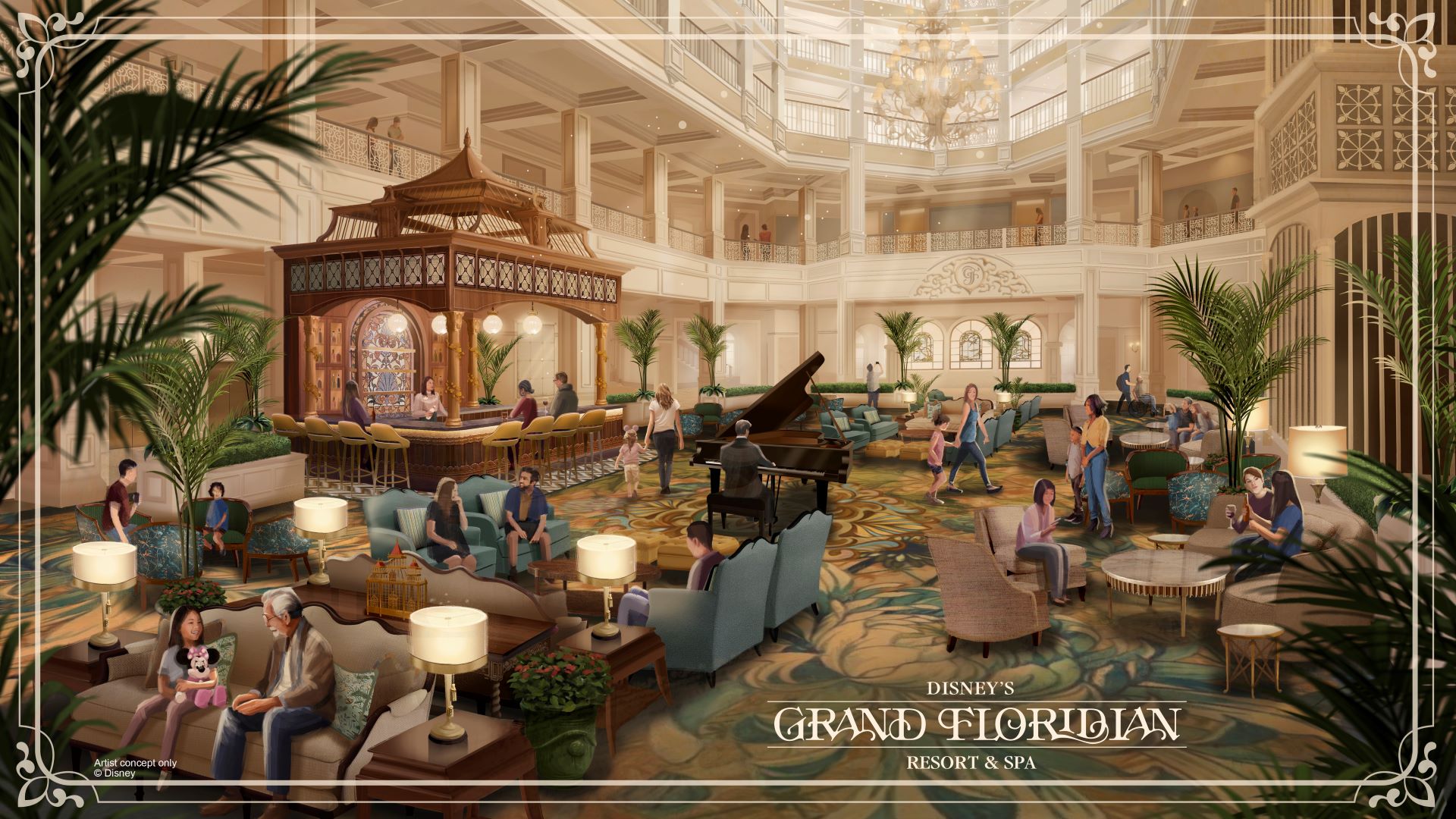Disney's Grand Floridian Lobby Bar 'The Perch' Opening November 10