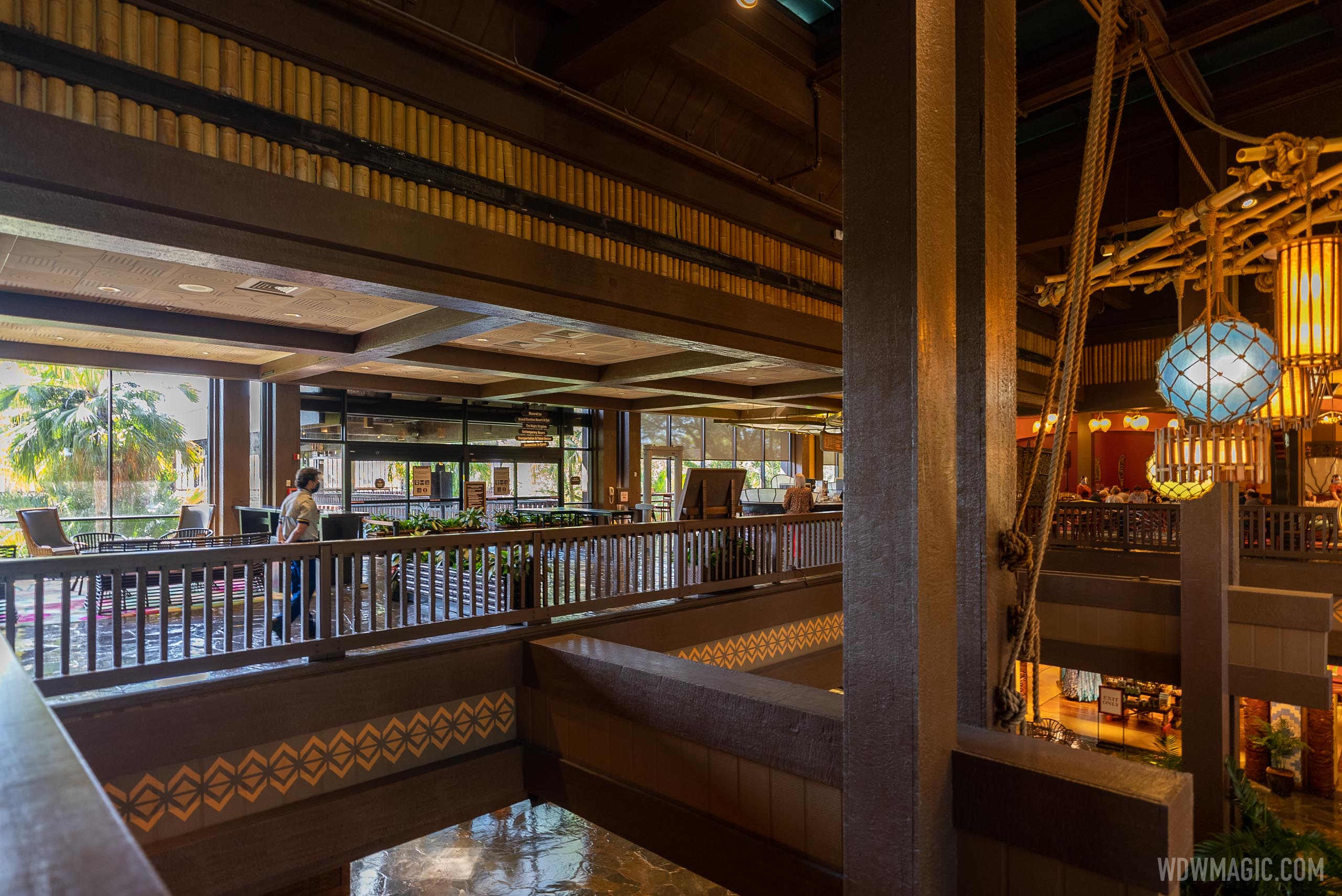 Monorail station now closed at the Polynesian and a look at the latest refurbishment progress