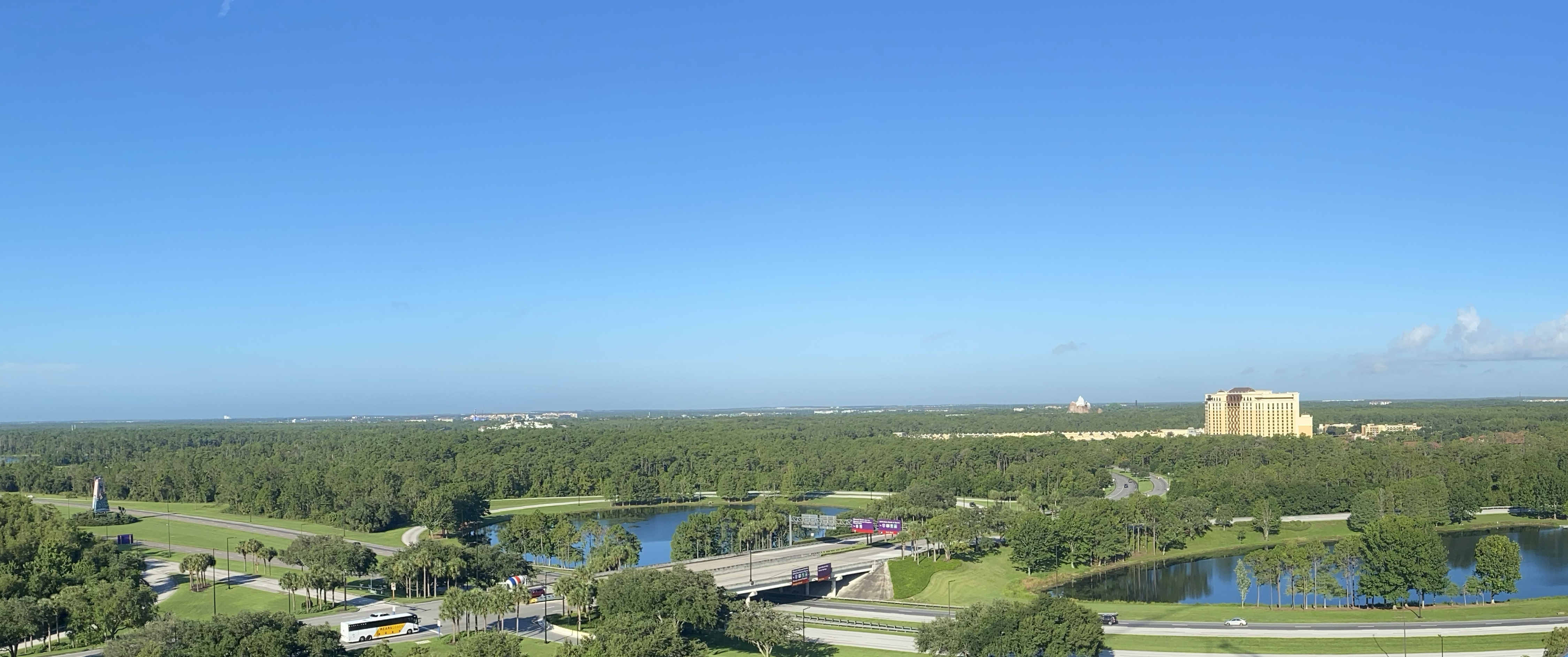 Views from the top of the Walt Disney World Swan Reserve