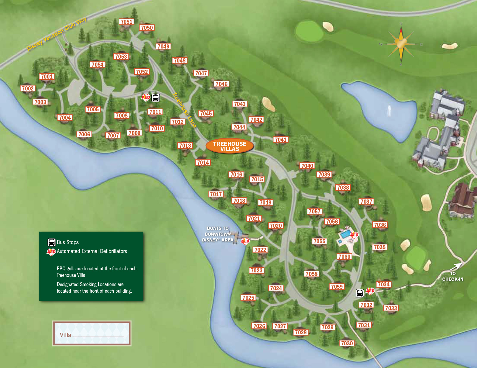 2013 Treehouse Villas guide map Photo 1 of 1