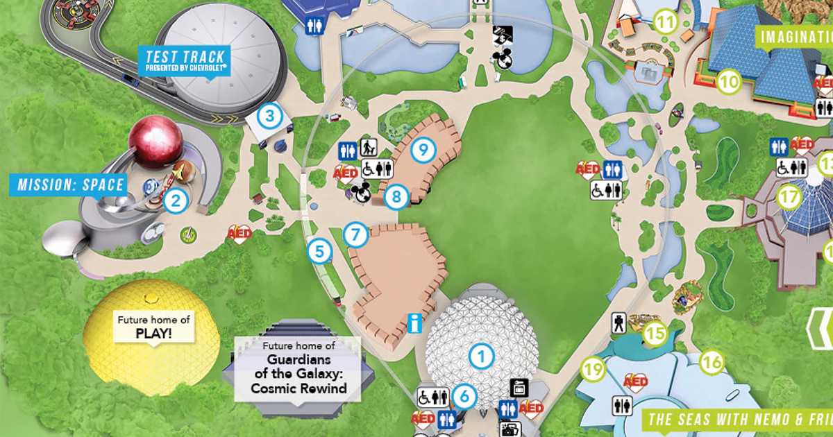 mission space epcot map