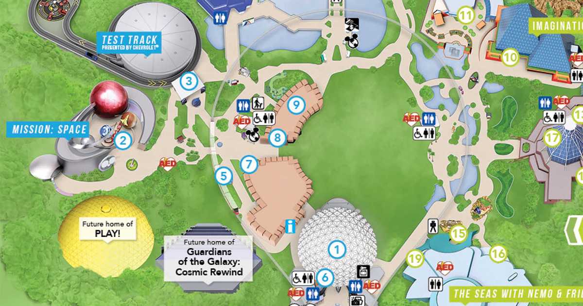 Mission Space Epcot Map