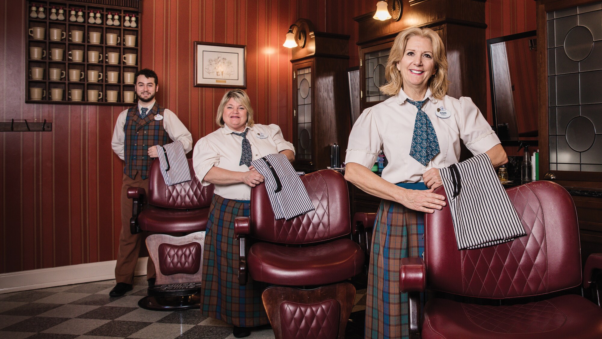Pricing and services for the soon-to-reopen Magic Kingdom Harmony Barber Shop