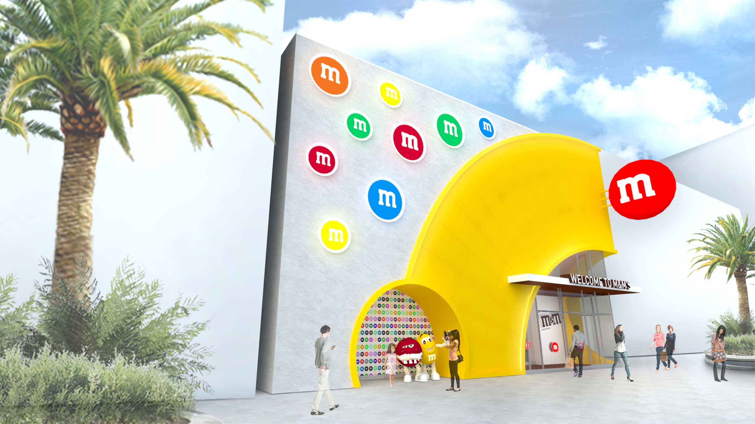 M&M'S Store Disney Springs concept art
