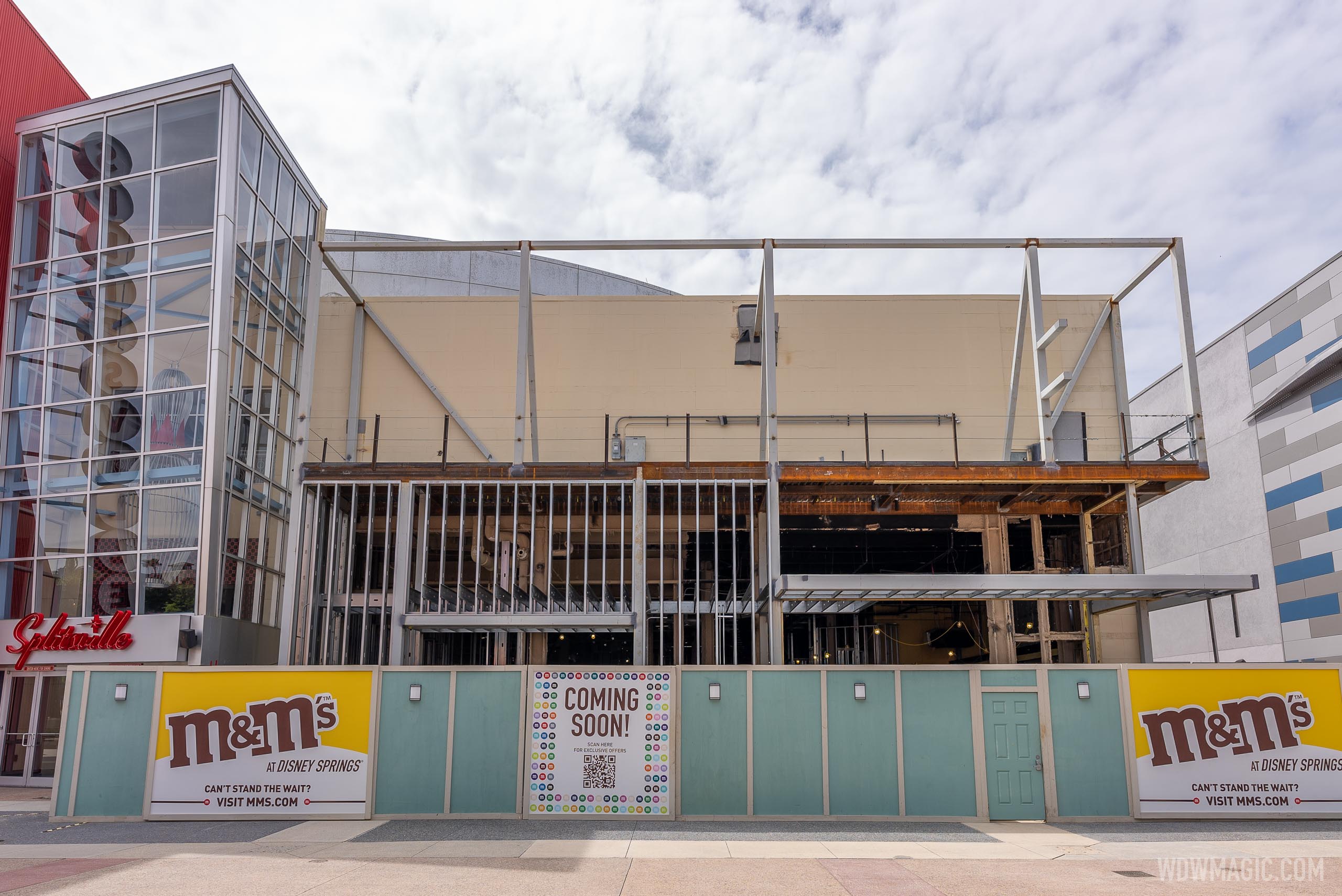 Latest construction progress at M&M’s Disney Springs