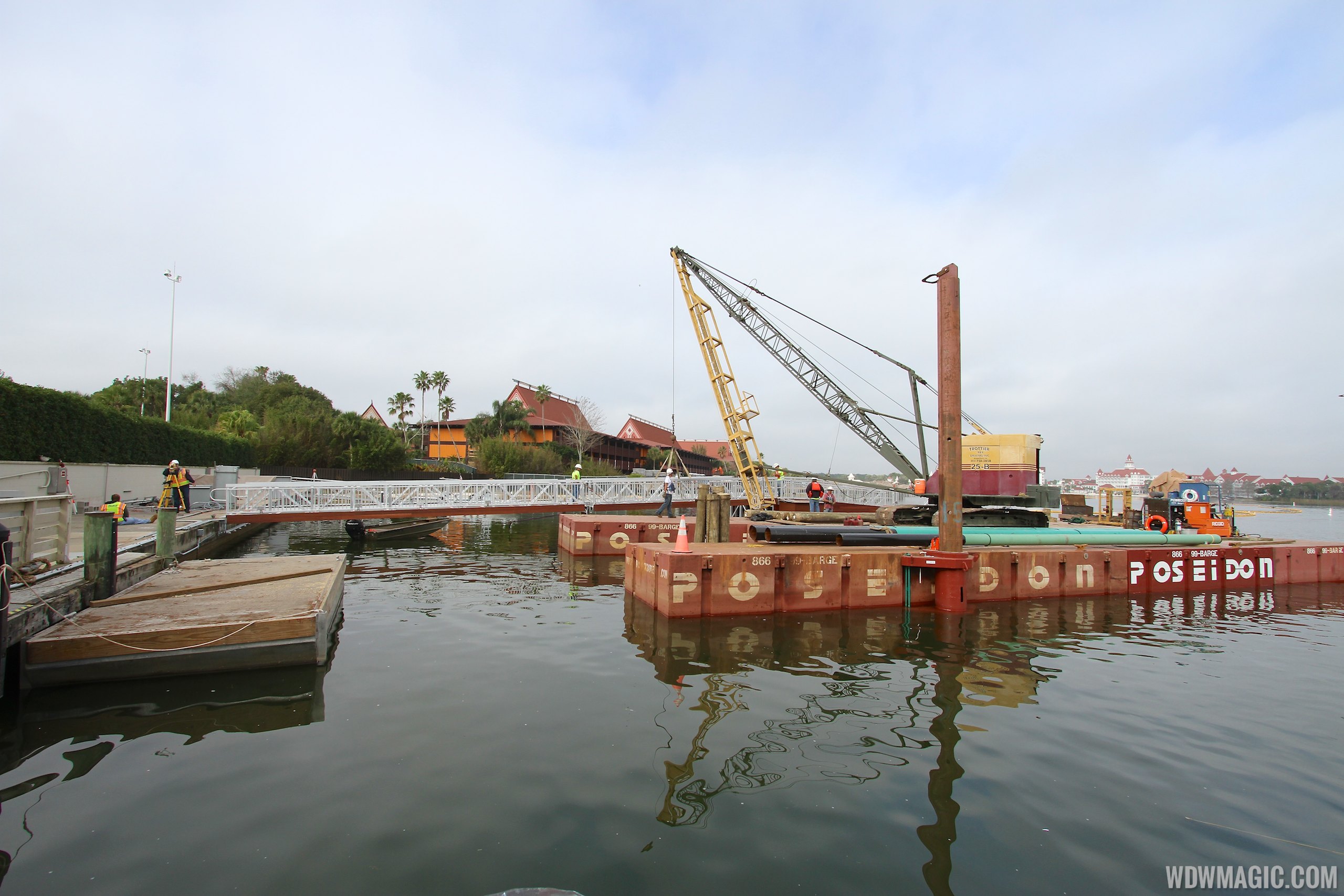 Second Ferry boat loading dock at Transportation and Ticket Center