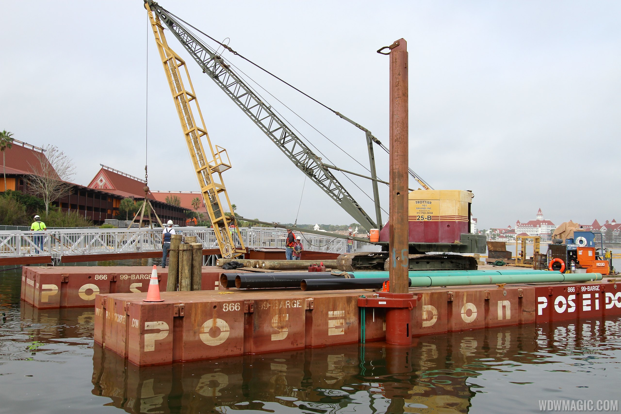 Second Ferry boat loading dock at Transportation and Ticket Center