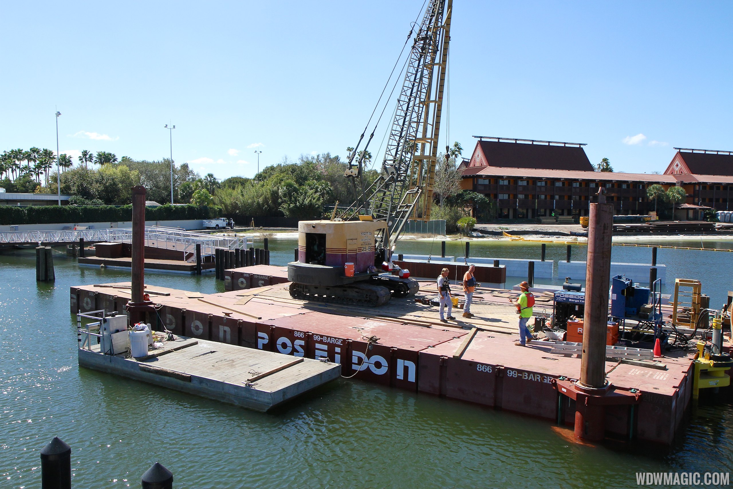 Second Ferry boat loading dock at Transportation and Ticket Center