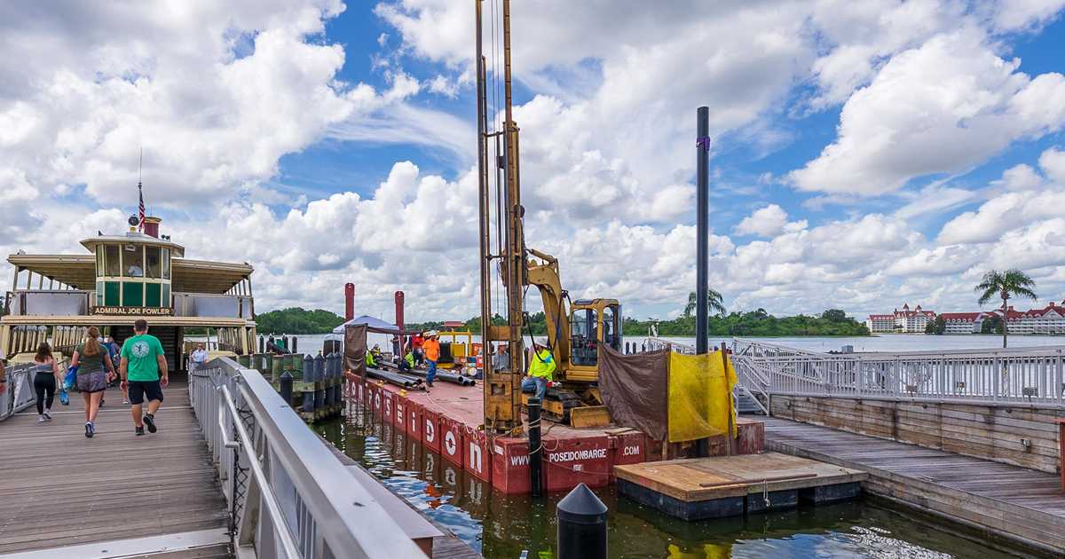 Ferry Boat Dock Modifications At The Magic Kingdom - August 12 2021 