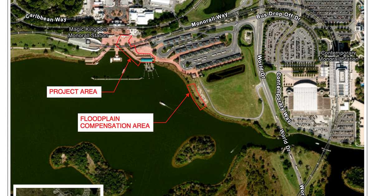 Magic Kingdom Ferry Boat Queue Expansion Permit Plans
