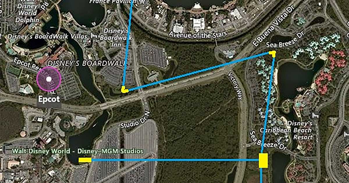 Walt Disney World Gondola map